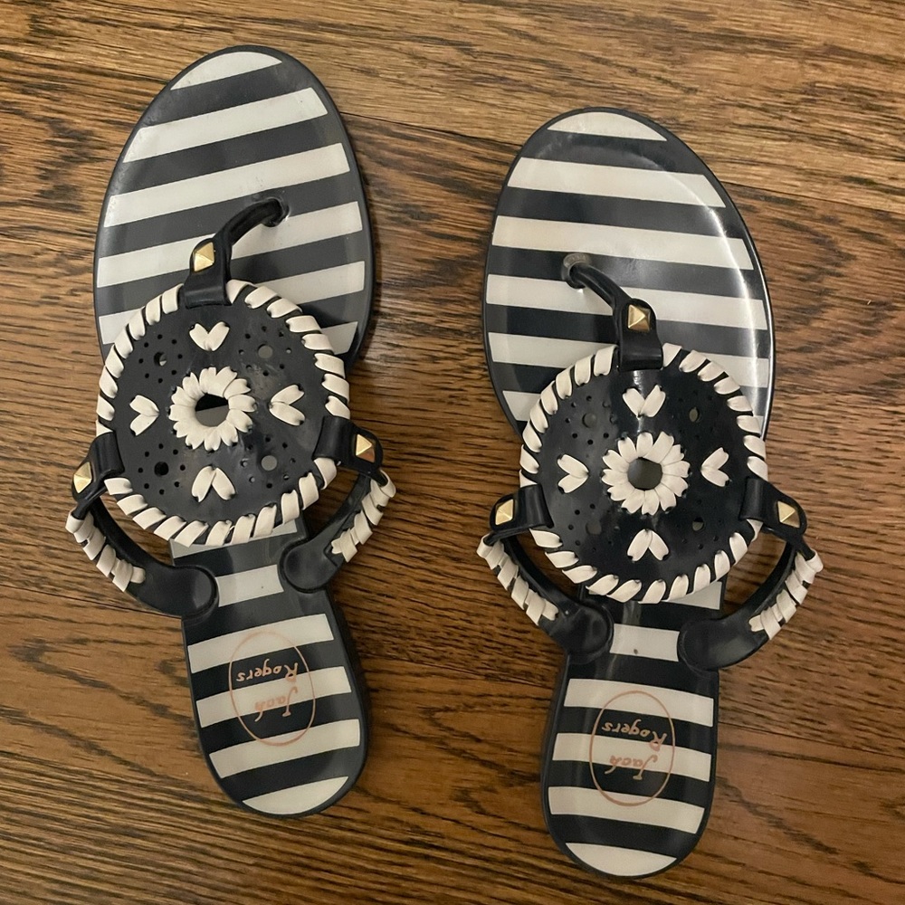 Jack Rogers Georgica jellies navy white 6